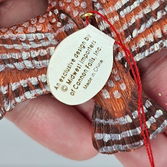 Vintage Midwest Importers Brown Owl Ornament Endangered Species - Picture 5 of 10